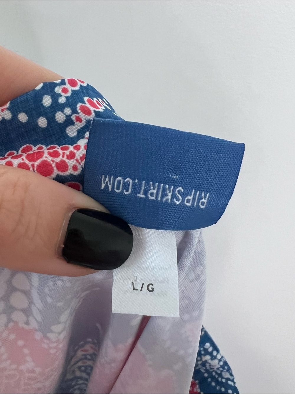 RipSkirt Hawaii La Boheme Blue Floral Wrap Travel Mini Skirt Size L Coverup - Picture 9 of 10